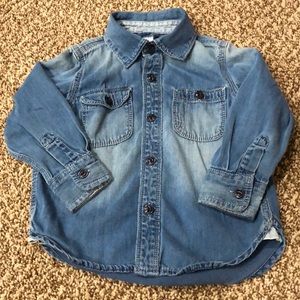 Baby Gap Jean Button Up Shirt